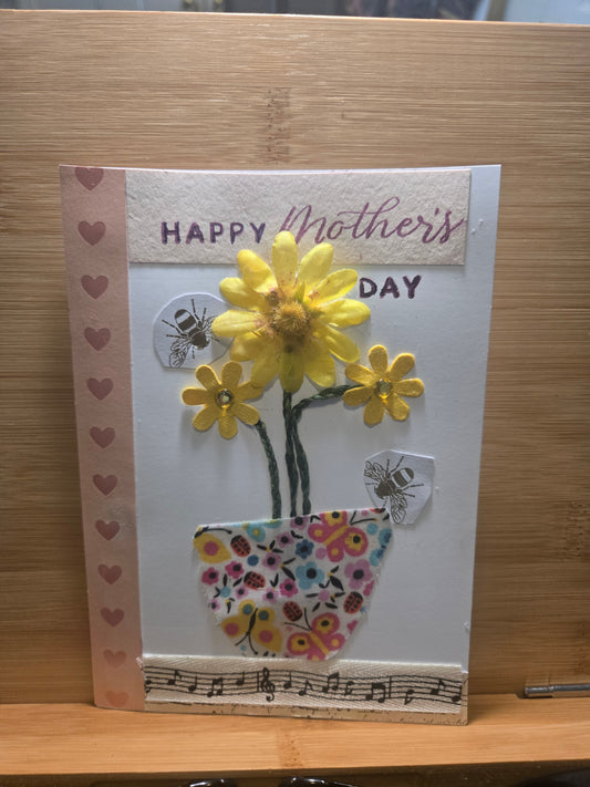 Handmade Mother's Day Card- Burst of Flowers Mother's Day Card