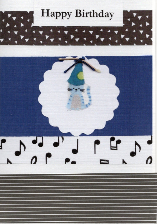 Cute Cat Birthday Card – Happy Birthday Kitty Greeting Card